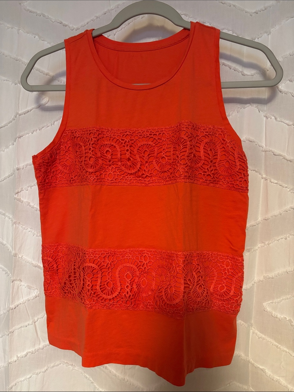 Women's Lace-Panel Sleeveless Top